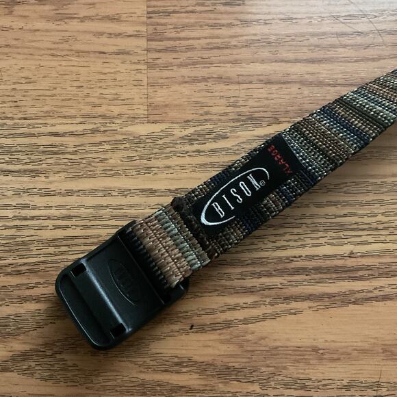 Bison Designs Belt Mens XL T-lock Buckle Adjustable Nylon In Coyote USA - Picture 1 of 4